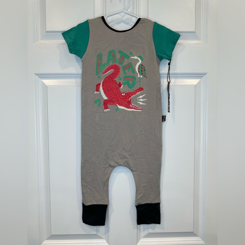 Rags Later Gator Romper Size 18-24 months NWT